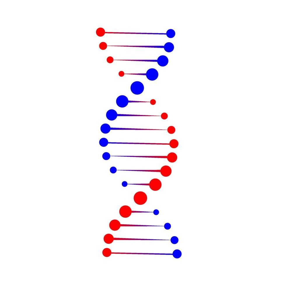 DNA structure icon. vector
