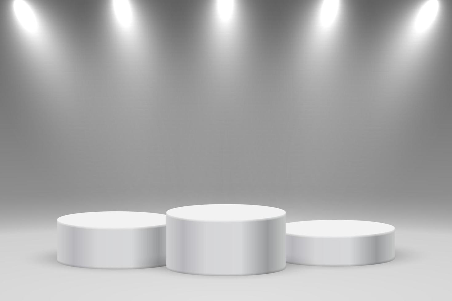 Realistic platform, podium or pedestal vector