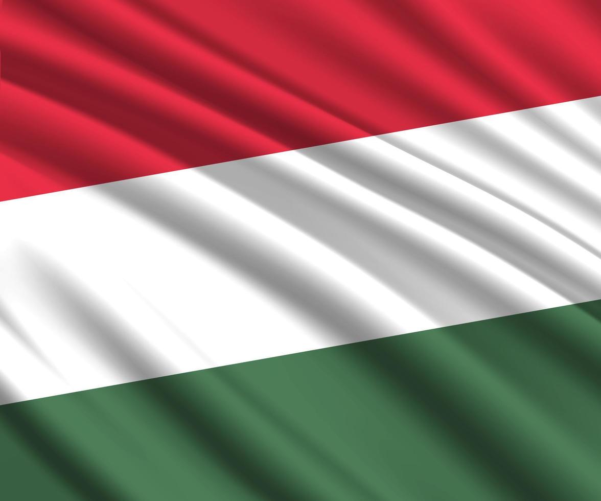 3d waving flag vector