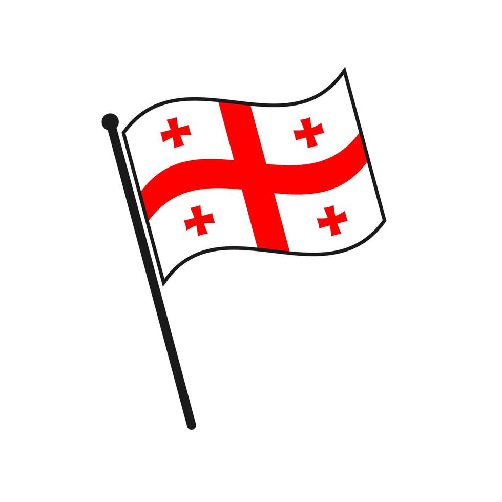 Simple flag icon vector