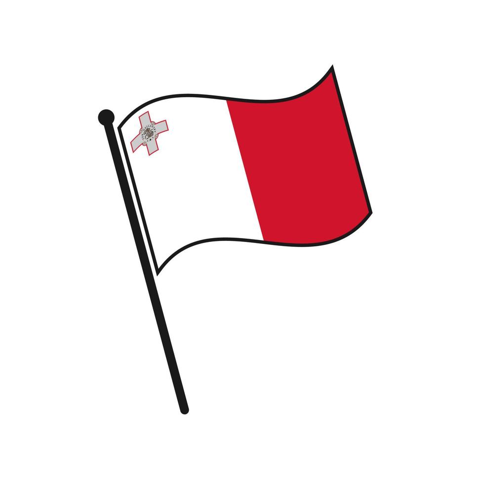 Simple flag icon vector