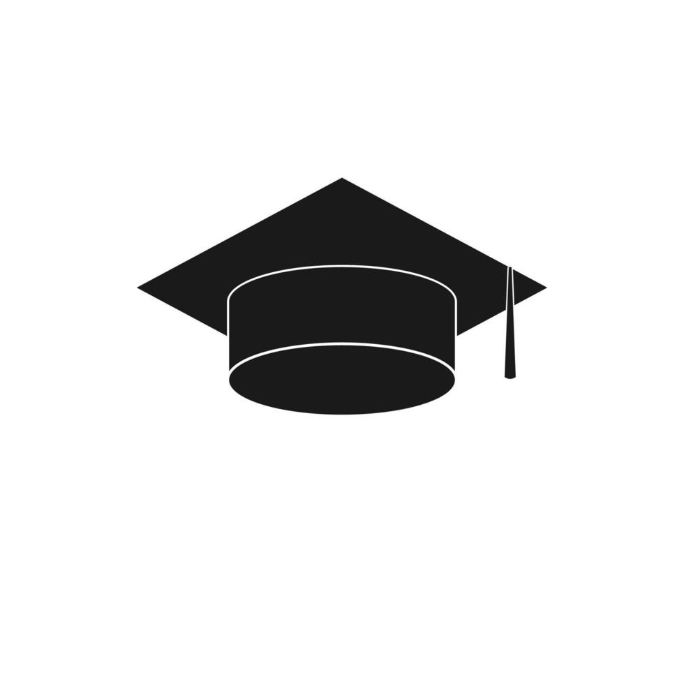 icono de gorra de graduado vector