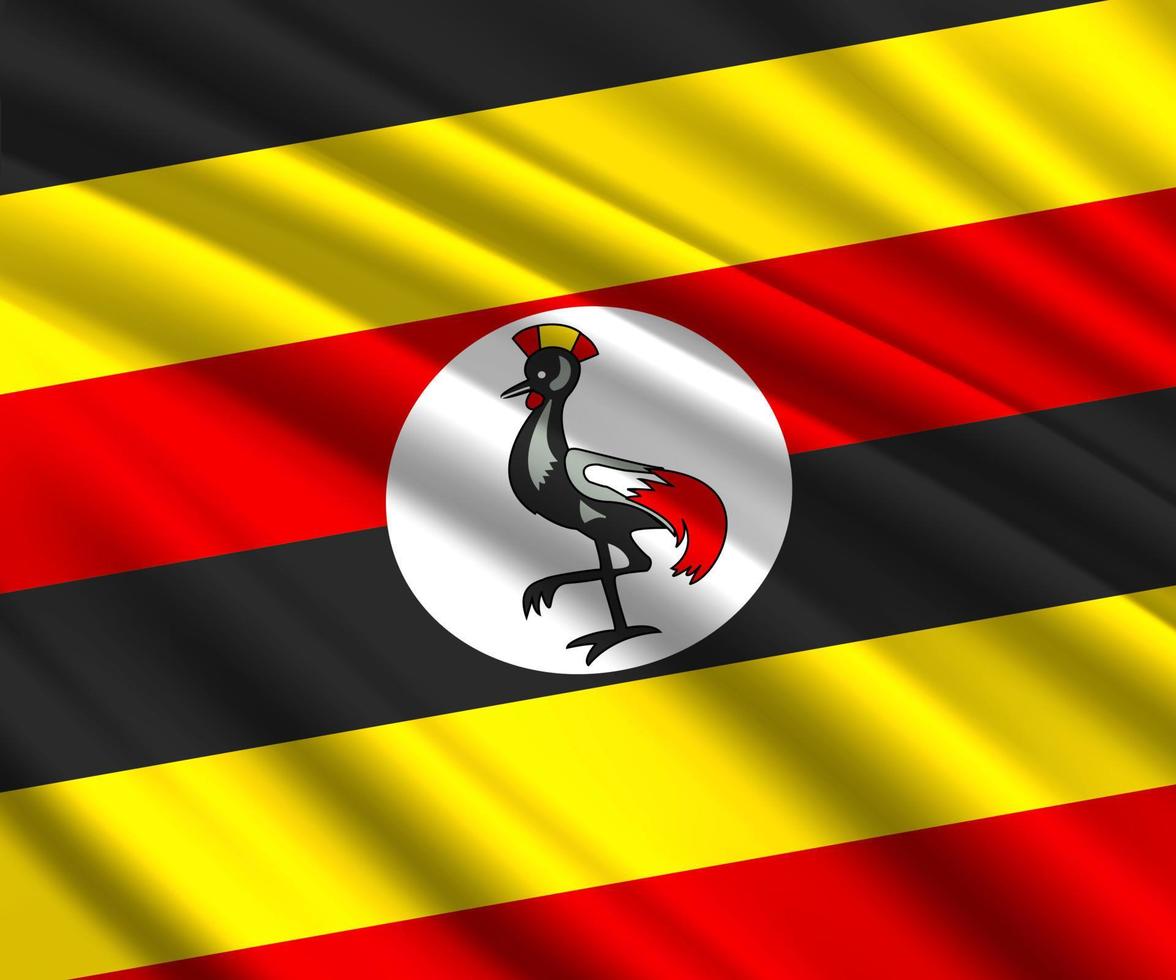 3d waving flag vector