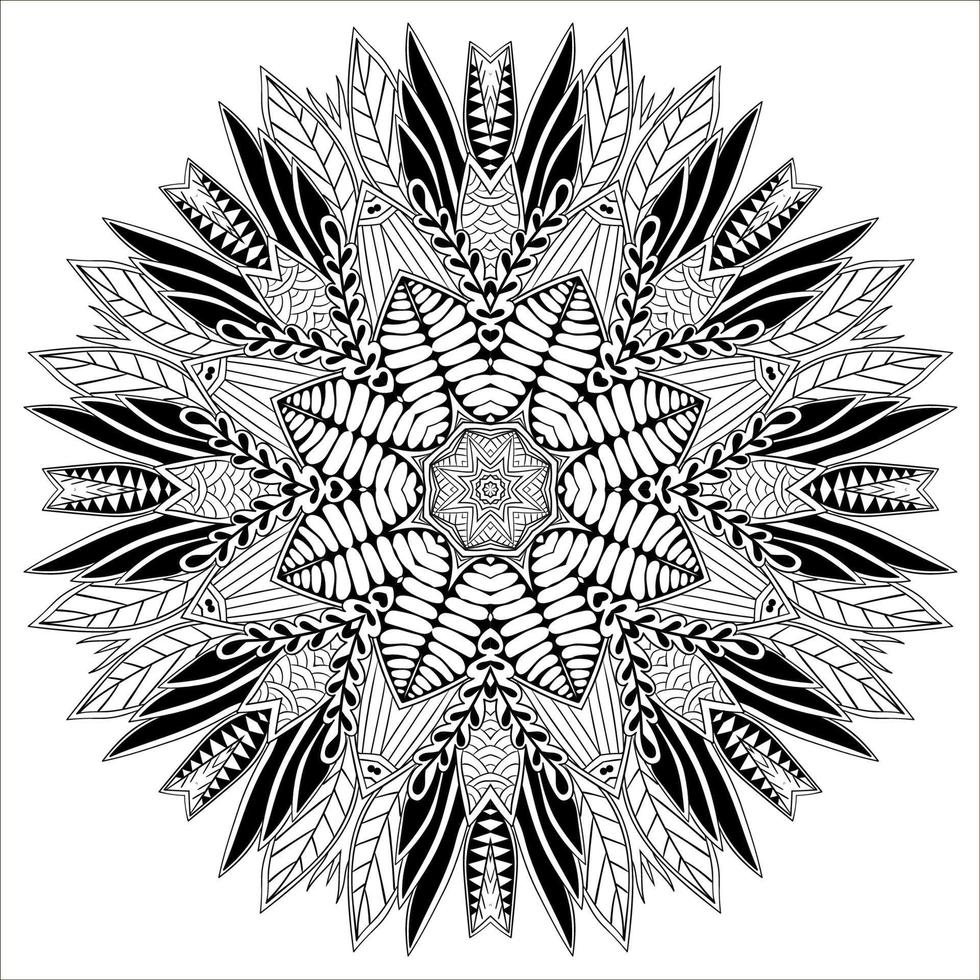 Abstract mandala background vector