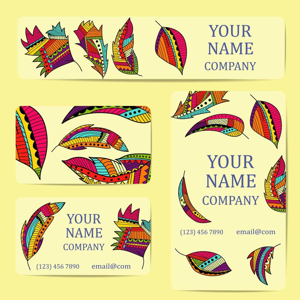 Business card for your design vector