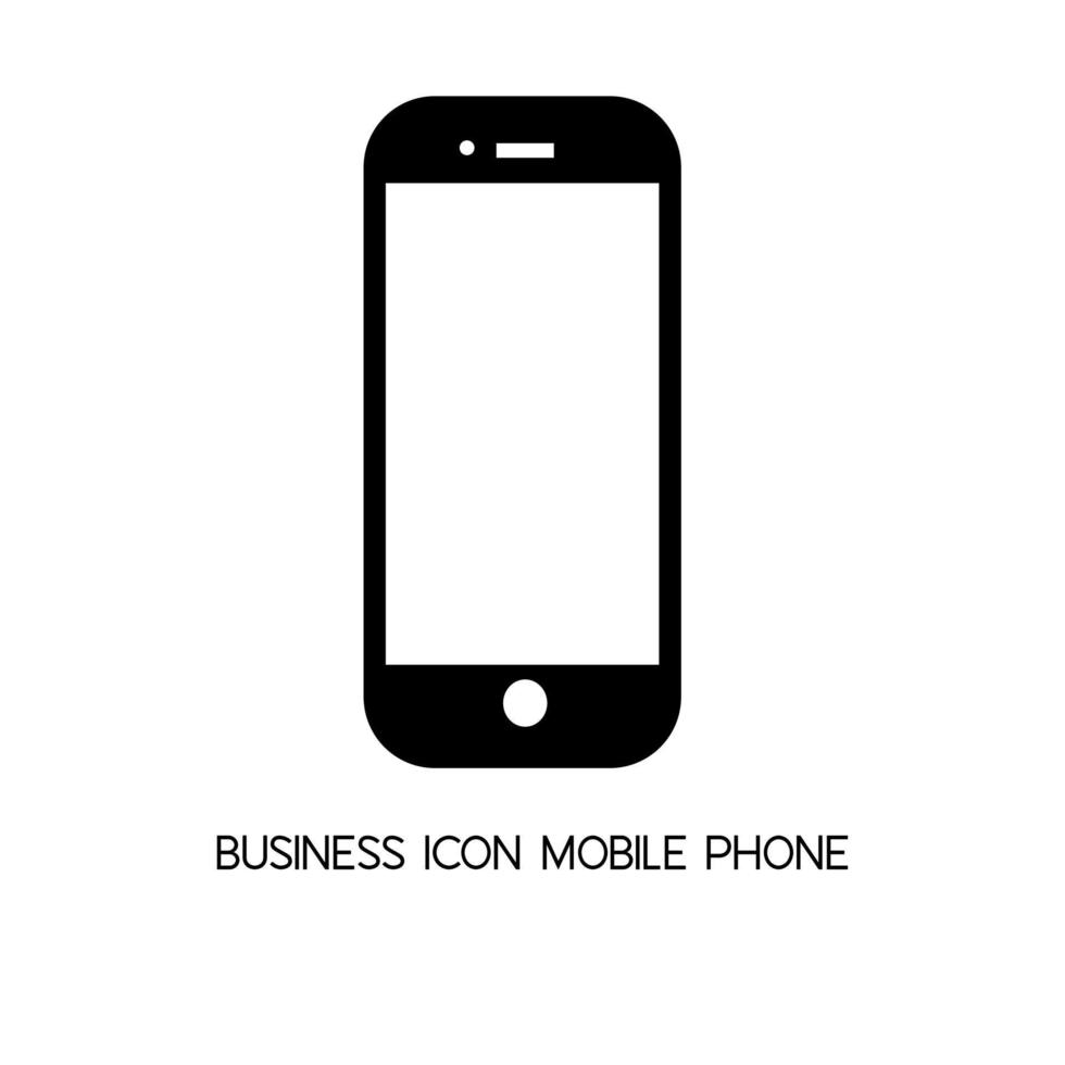 Business icon cell phone. Vector design simple sign for website and mobile app