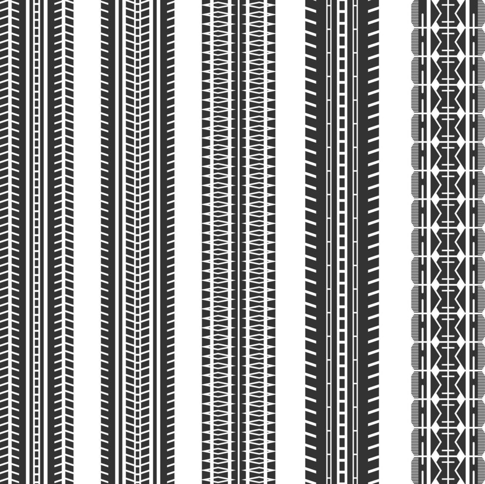 vector de elemento de marca de impresión de neumático de coche