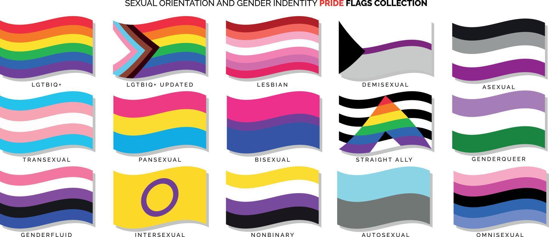 Pack of Sexual Orientation and Gender Identity vector