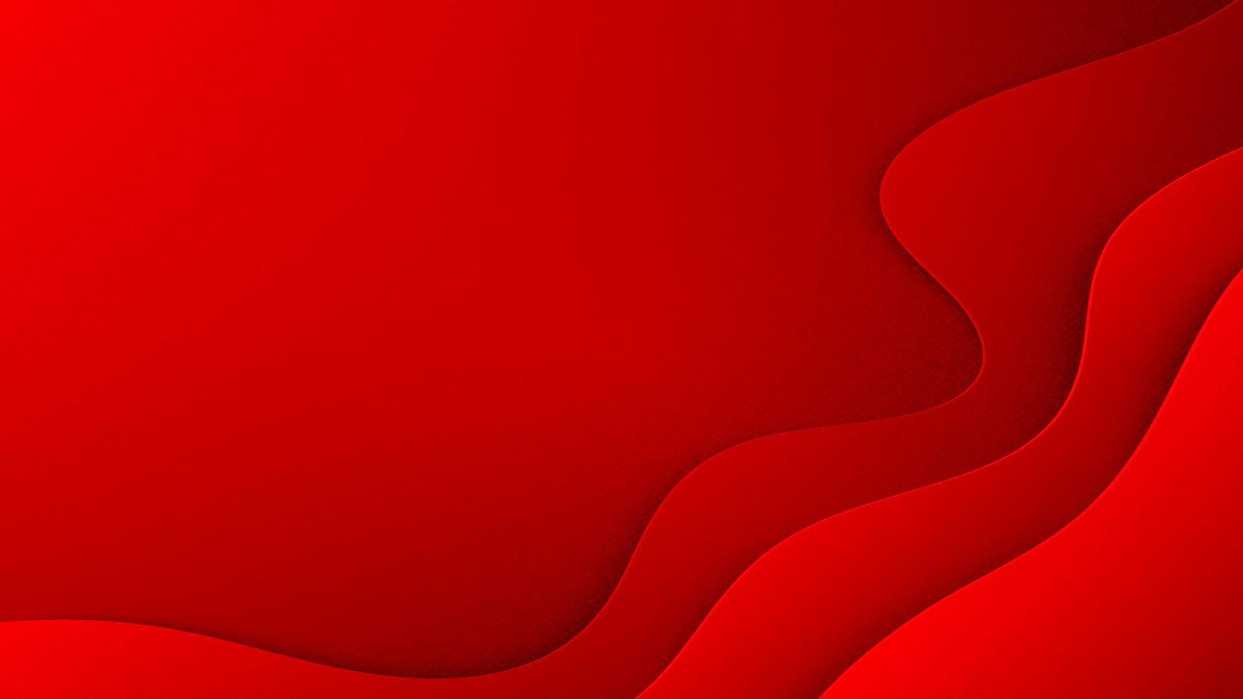 Red background with paper art and grains texture wall design. Vector paper cut illustration. Eps10