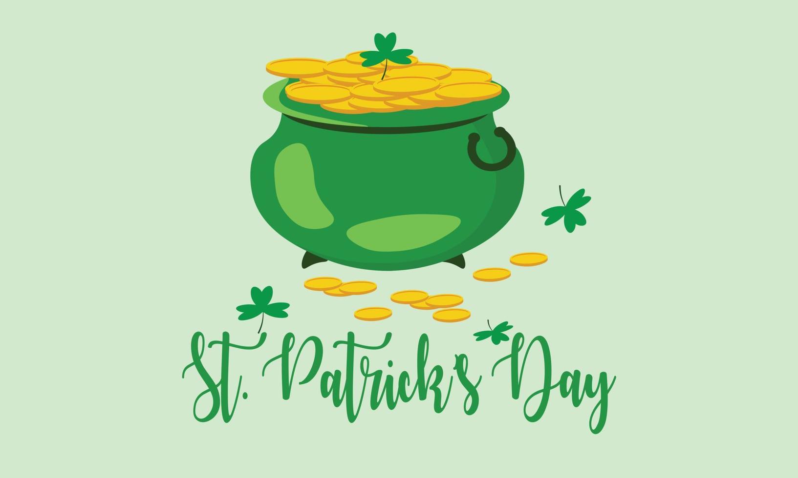 st. patricks day background money vector