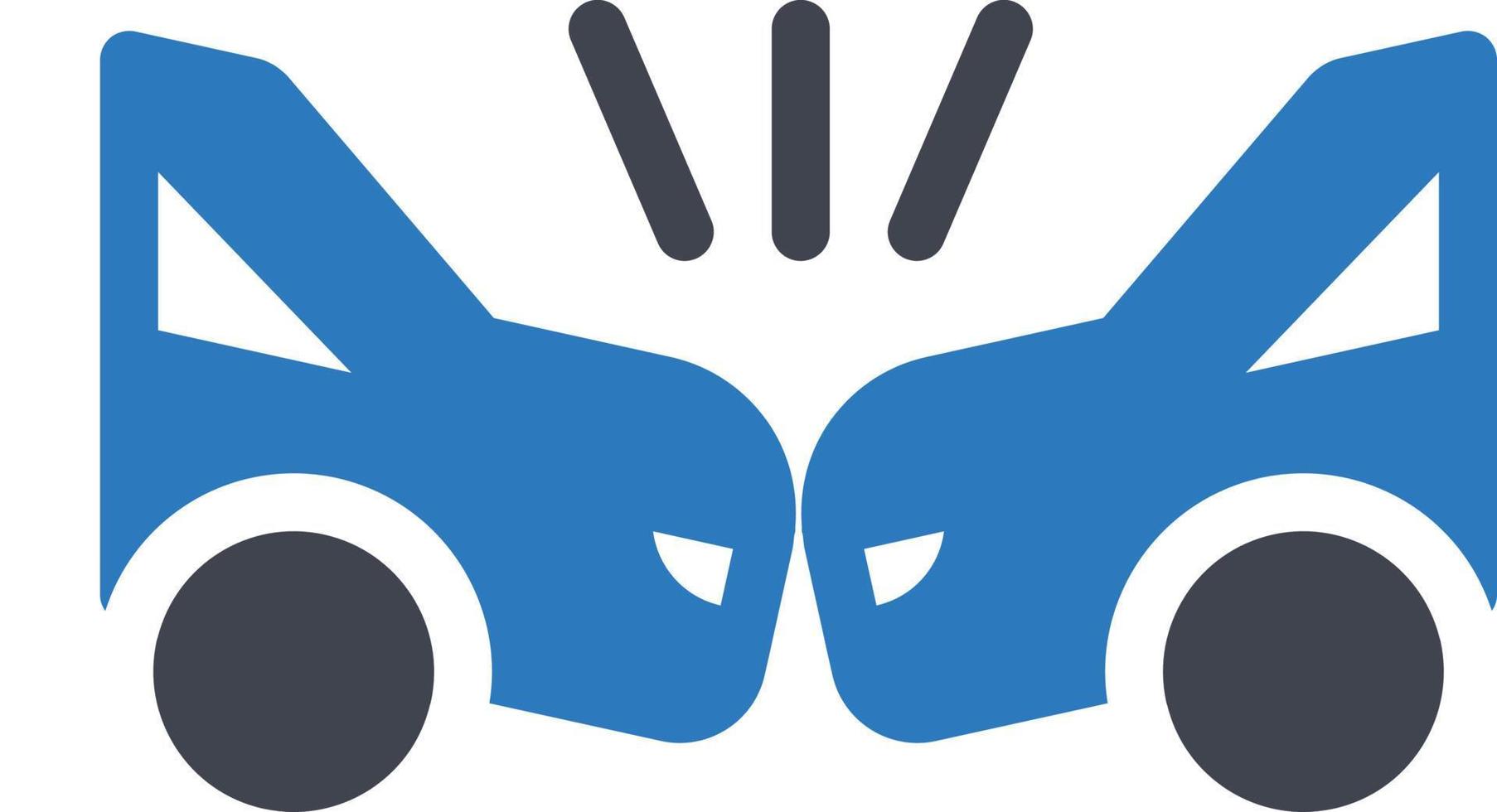car accident vector illustration on a background.Premium quality symbols.vector icons for concept and graphic design.