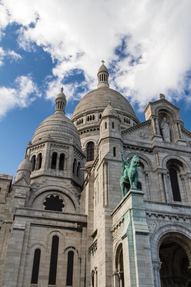 The external architecture of Sacre Coeur, Montmartre, Paris, France photo