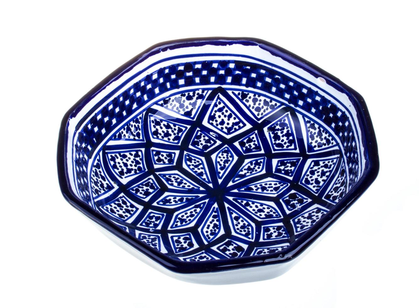 empty bowl isolated on white photo