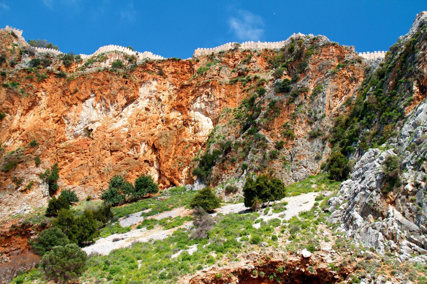 vista del castillo de alanya foto