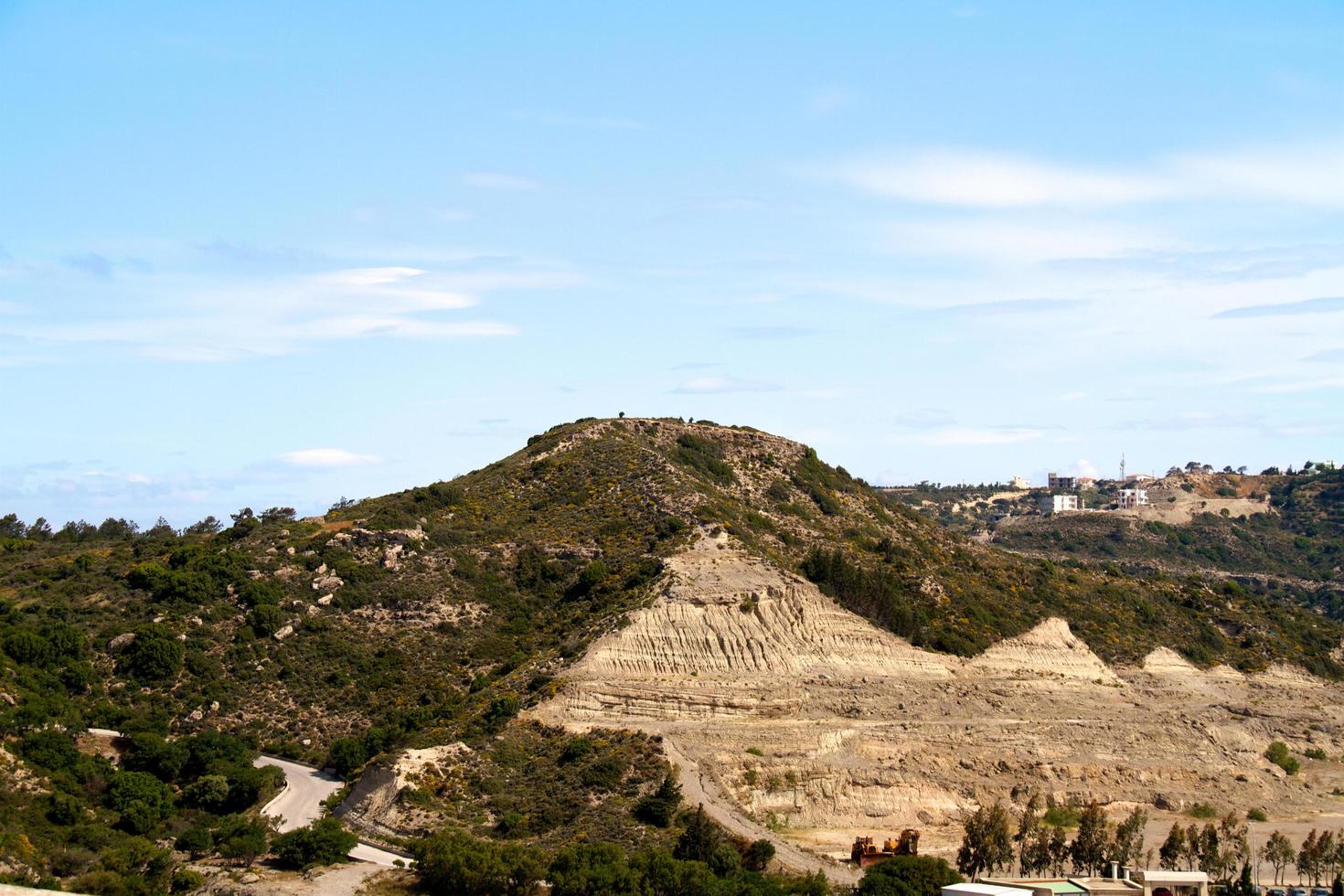 High mountain and Rocks in Greece Rhodes photo