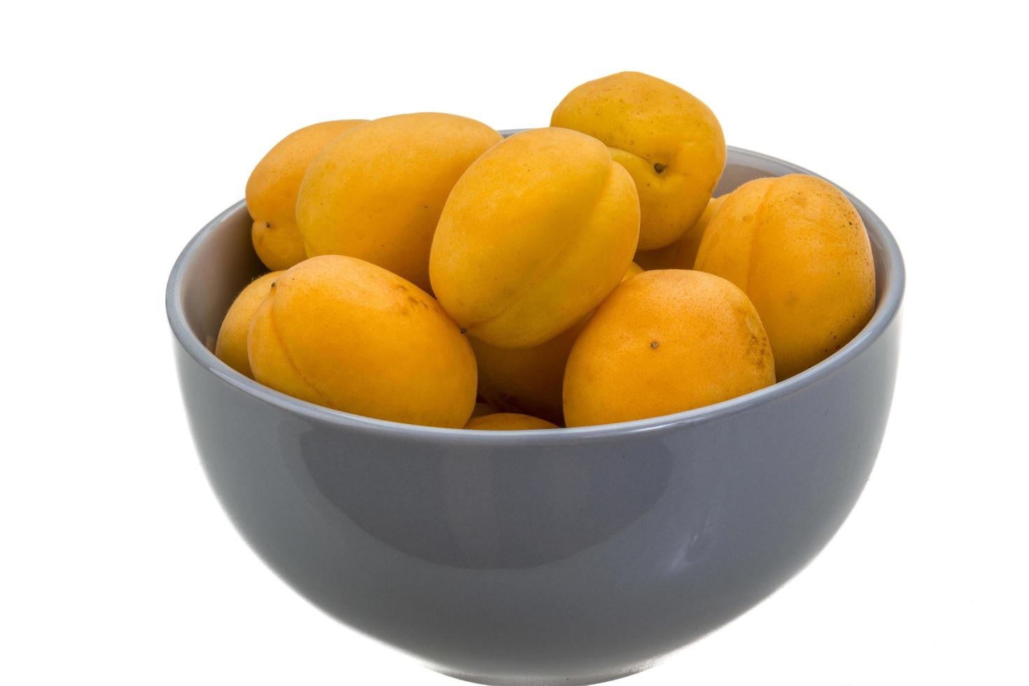 Yellow ripe apricots photo