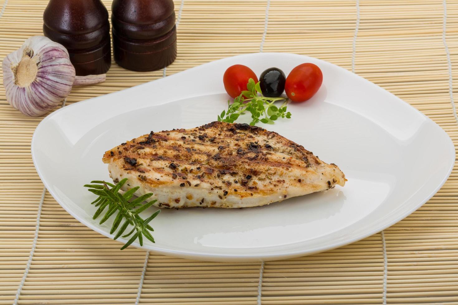 Grilled chichen breast photo