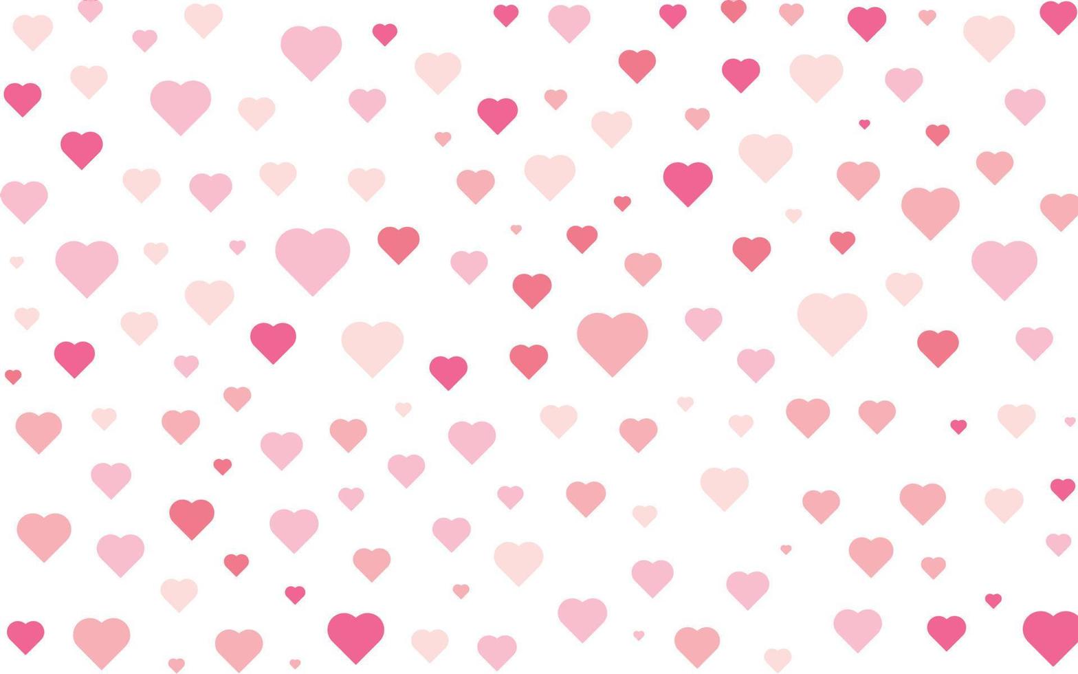 Heart Pattern Background Design vector