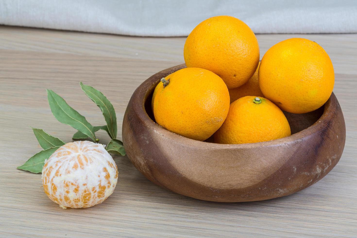 Tangerines in the bowl photo