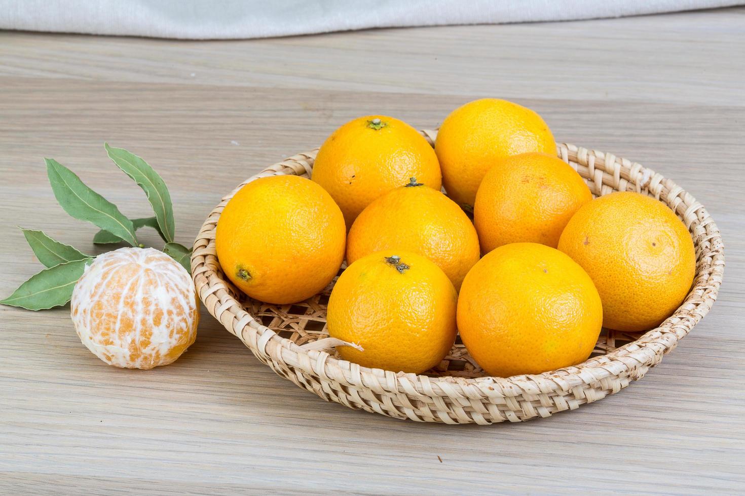 Tangerines in the bowl photo