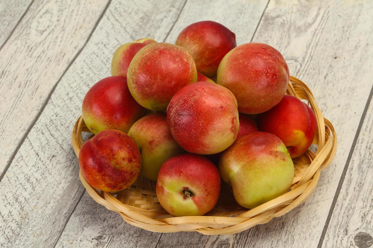 Sweet tasty fresh ripe apricots photo