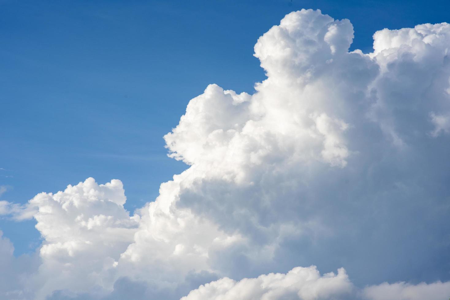 blue sky with beautiful clouds photo