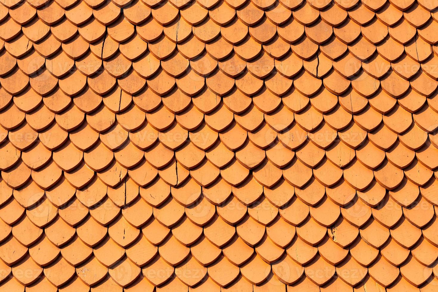 Old wooden roof background during daytime. photo