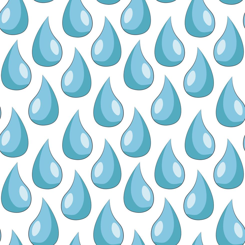 Seamless vector pattern with blue little drop