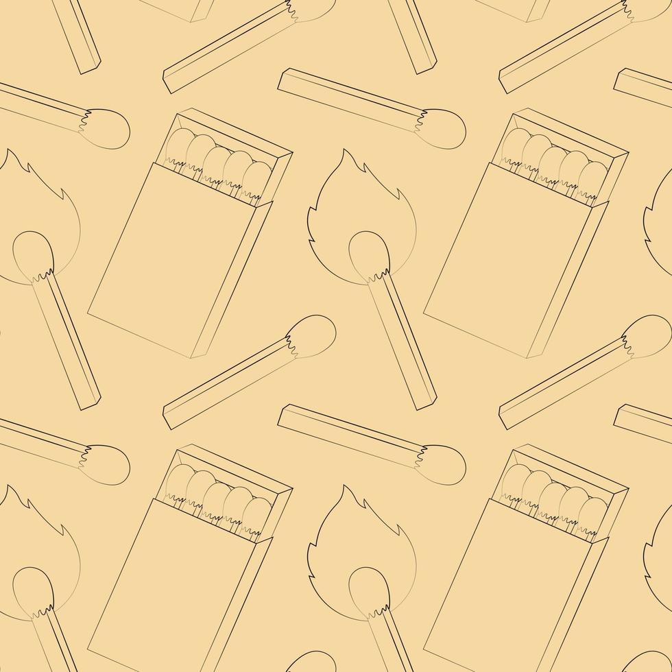 Seamless vector pattern with safety and box match