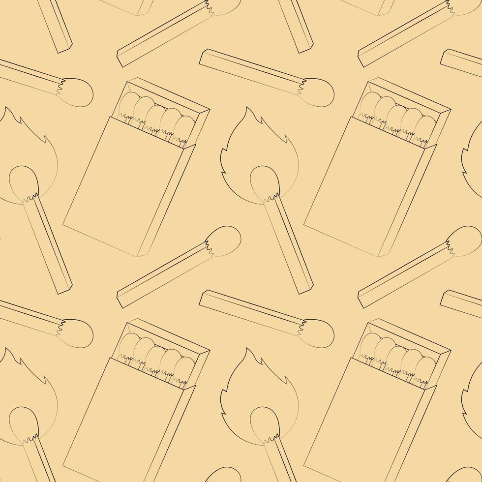 Seamless vector pattern with safety and box match