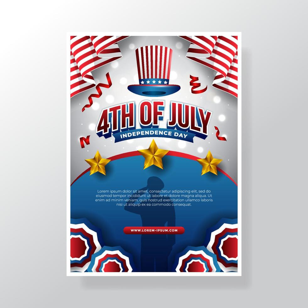 4th of July Poster vector