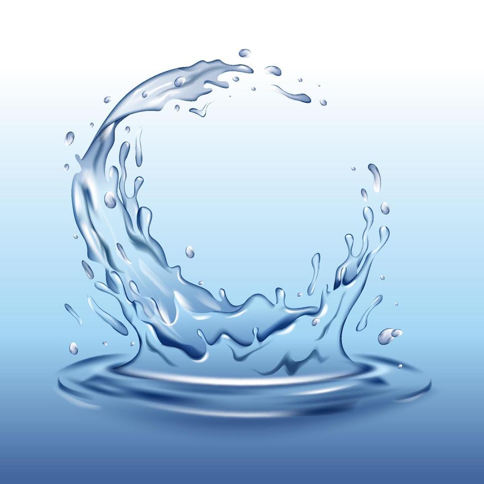 Water Splash Background vector