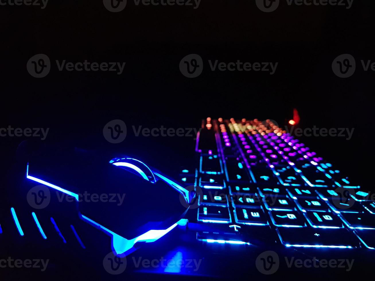 Foreground Gaming keyboard and mouse photo