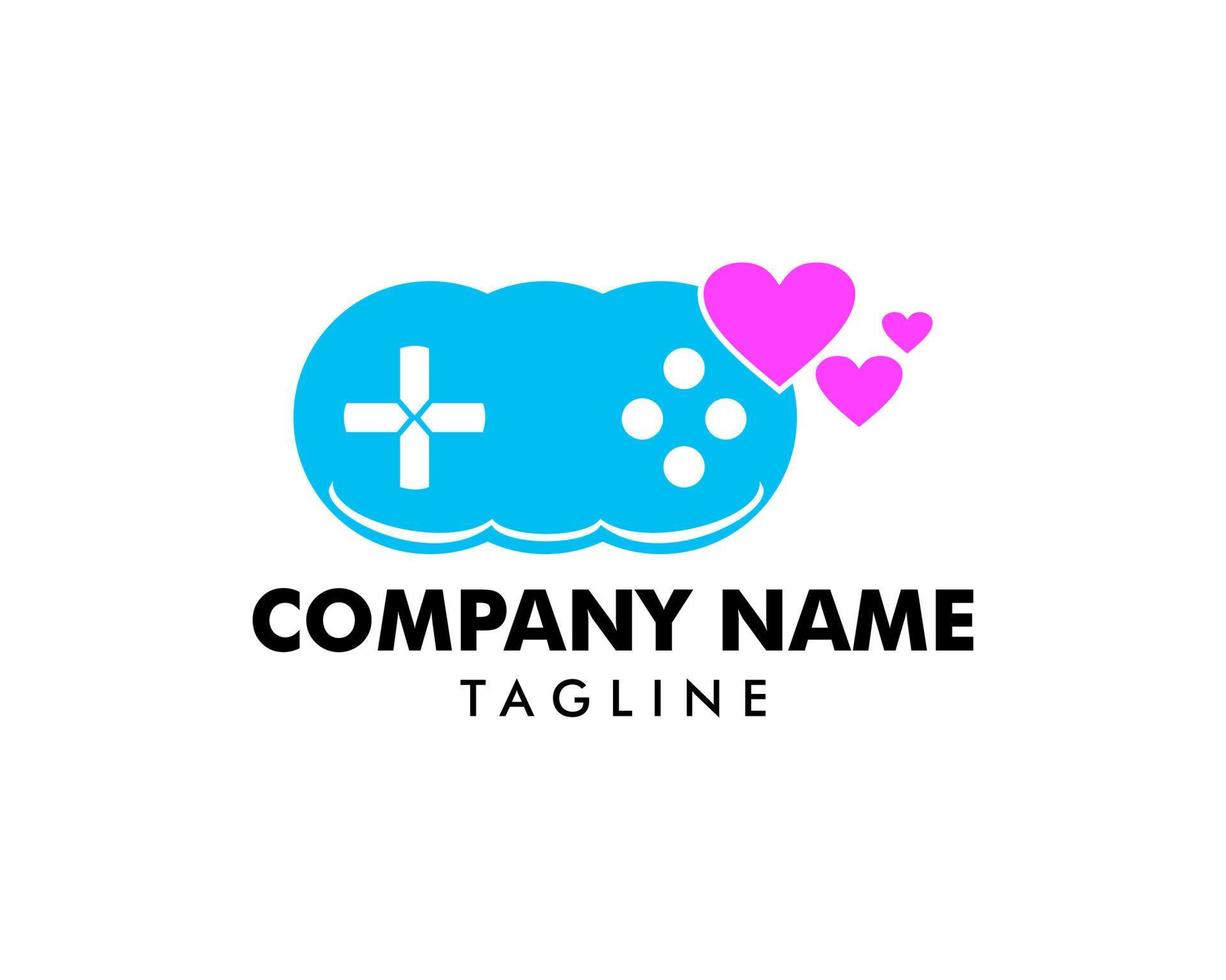 Love Game logo Design vector