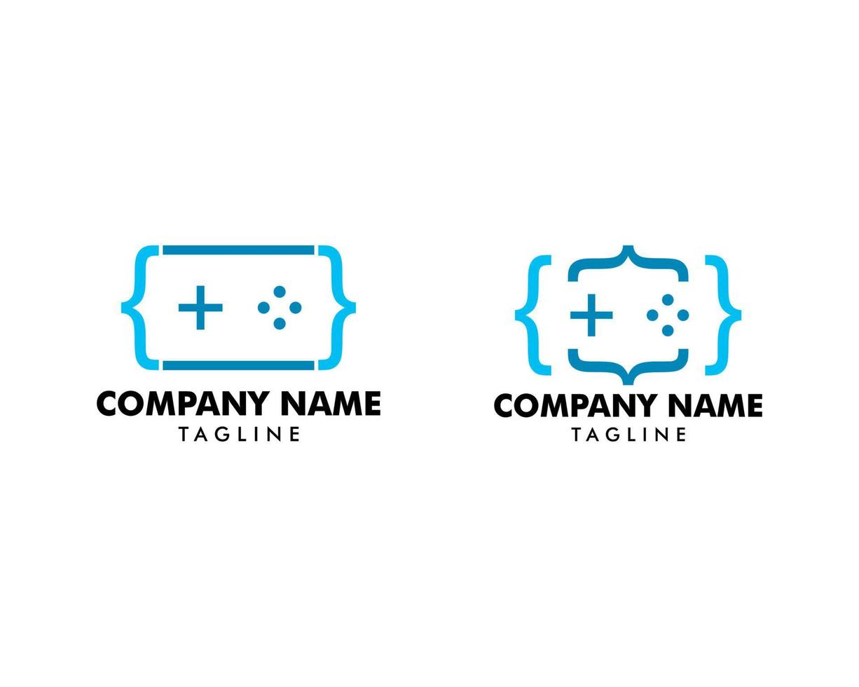 Set of Game Code Logo Design vector
