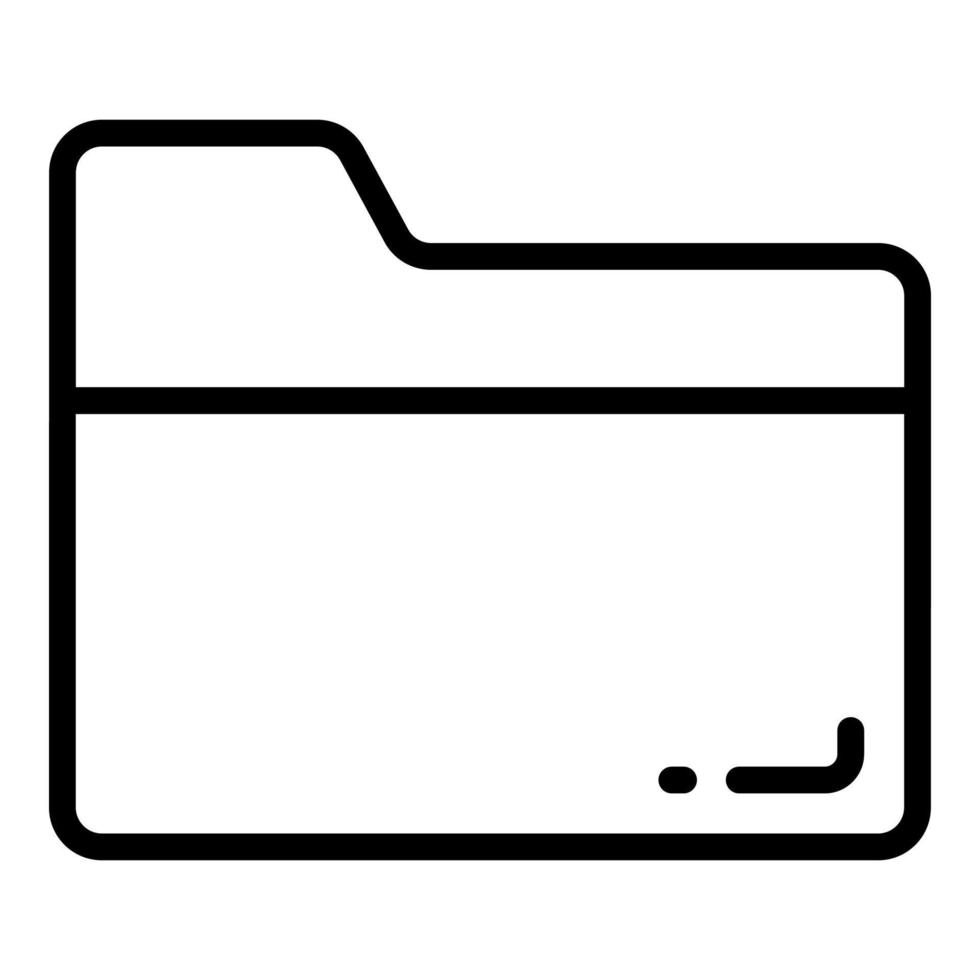 folder vector line icon, school and education icon