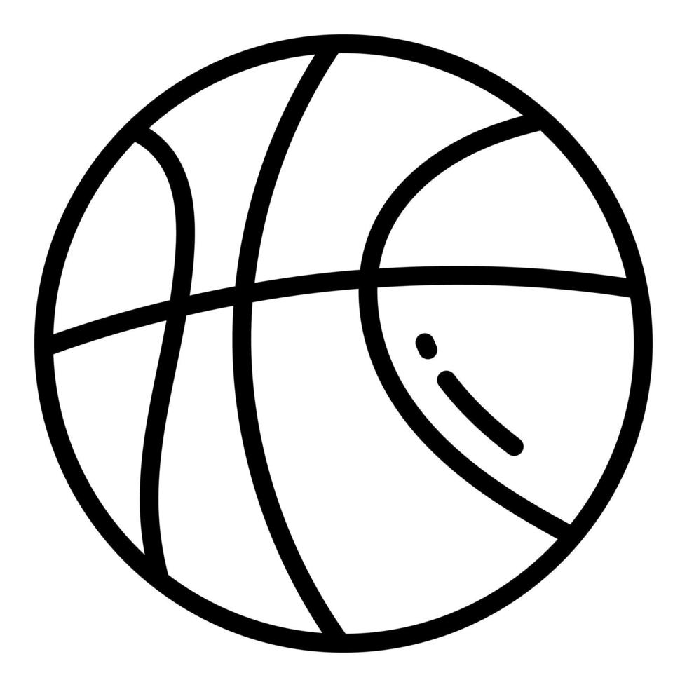 basketball vector line icon, school and education icon