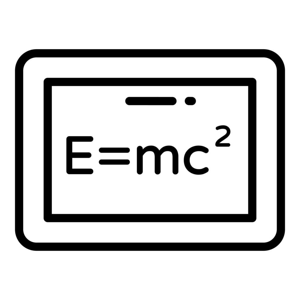 board vector line icon, school and education icon