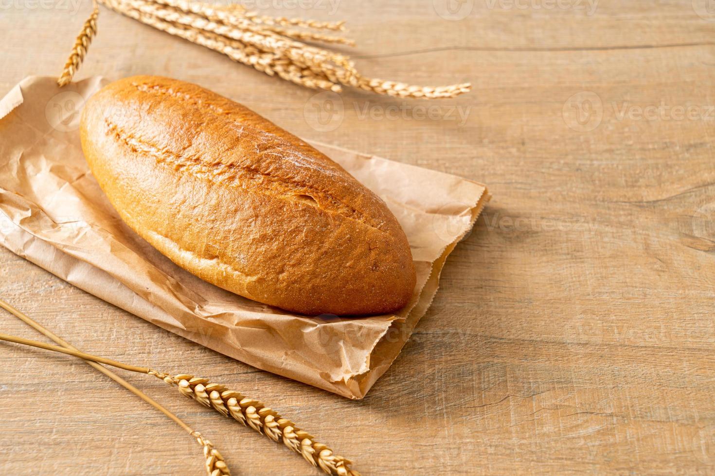 freshly baked french baguette bread photo