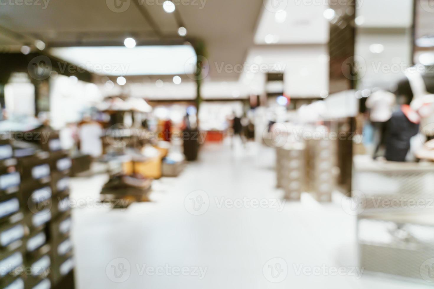 abstract blur luxury shopping mall and retail store photo