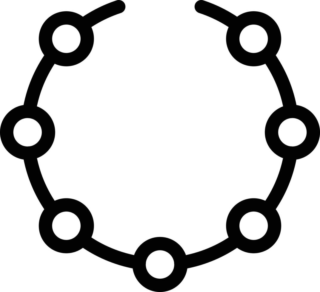 necklace vector illustration on a background.Premium quality symbols.vector icons for concept and graphic design.