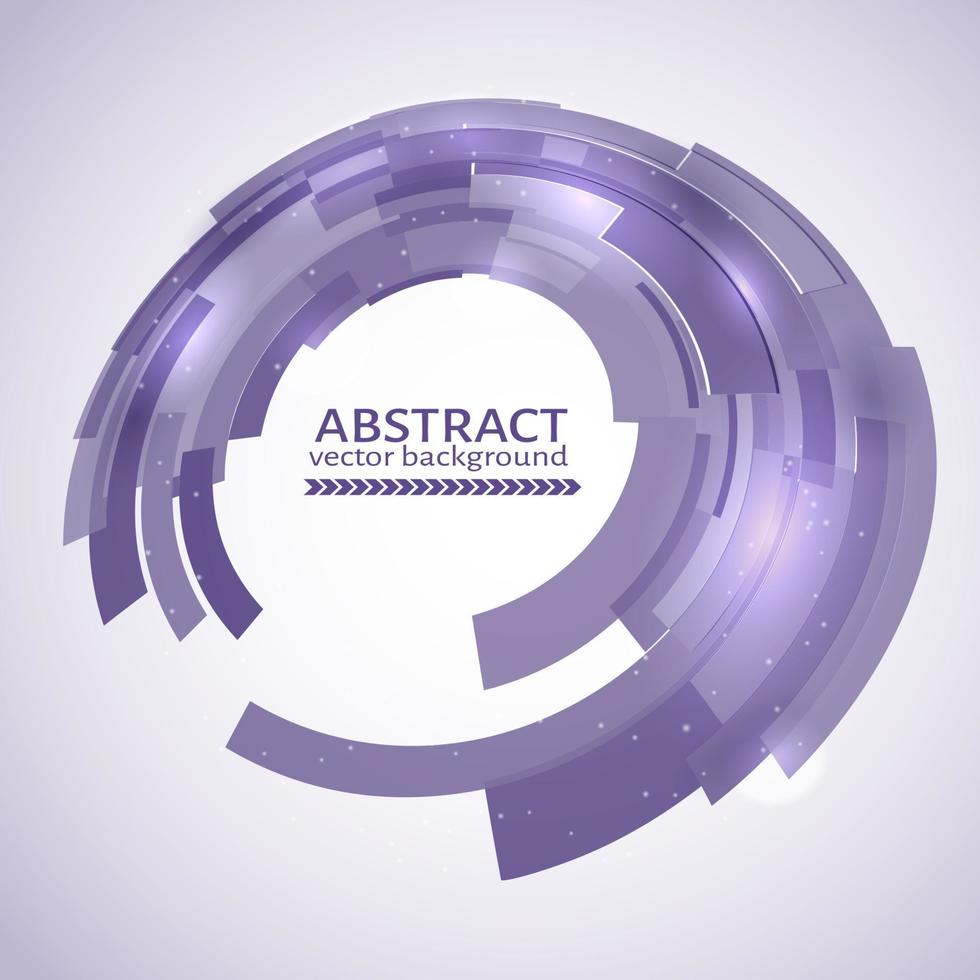 Ultra violet technology abstract circle background. Easy to edit design template for your projects. Vector illustration.