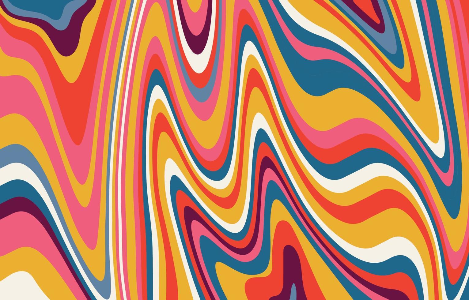 Abstract Psychedelic Retro Concept vector