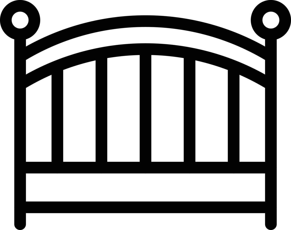 baby bed vector illustration on a background.Premium quality symbols.vector icons for concept and graphic design.
