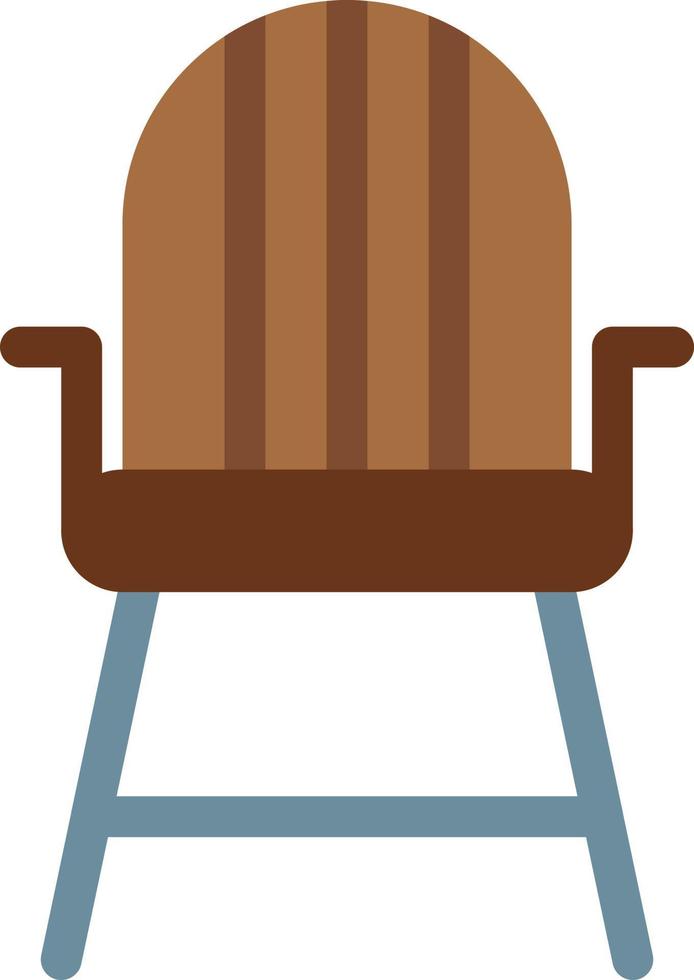 ilustración de vector de silla en un fondo. símbolos de calidad premium. iconos vectoriales para concepto y diseño gráfico.