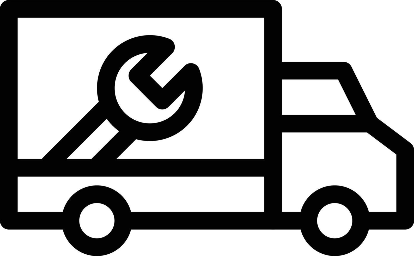 ilustración de vector de camión de mantenimiento en un fondo. símbolos de calidad premium. iconos vectoriales para concepto y diseño gráfico.