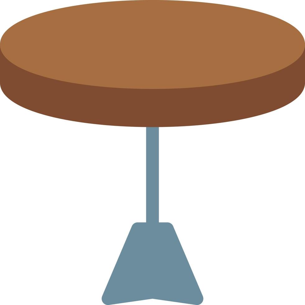 ilustración de vector de mesa redonda sobre un fondo. símbolos de calidad premium. iconos vectoriales para concepto y diseño gráfico.