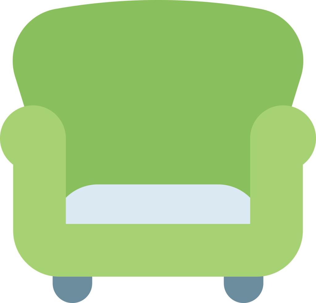 ilustración de vector de asiento de sofá en un fondo. símbolos de calidad premium. iconos vectoriales para concepto y diseño gráfico.