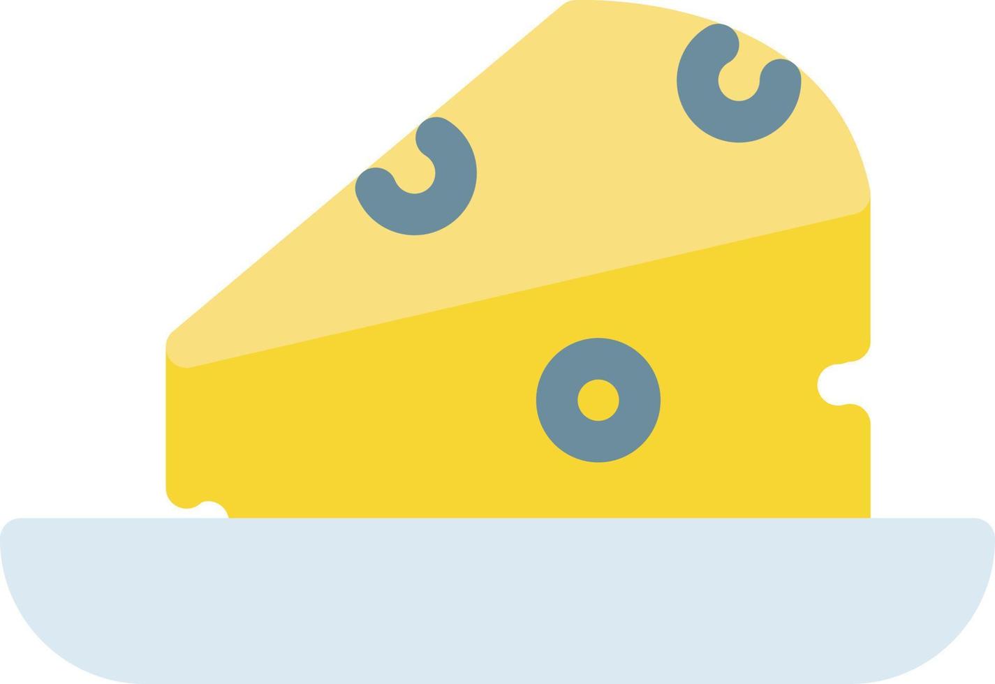 ilustración de vector de queso en un fondo. símbolos de calidad premium. iconos vectoriales para concepto y diseño gráfico.