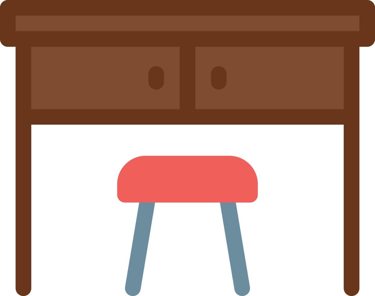 ilustración de vector de mesa en un fondo. símbolos de calidad premium. iconos vectoriales para concepto y diseño gráfico.